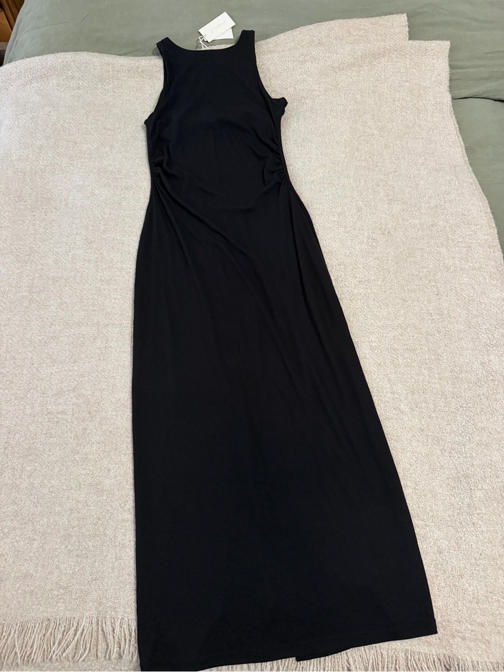 Z Supply Black Adison Midi Dress